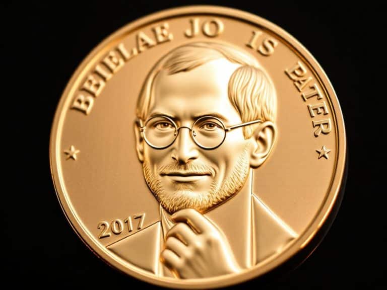 Steve Jobs honoré sur une pièce commémorative de 1 dollar