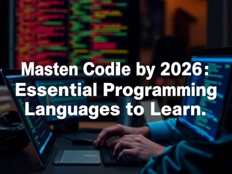 Master Coding by 2026: Discover the Essential Programming Languages to Learn!