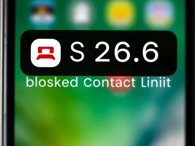 iOS 26.6 alerte lorsque l'utilisateur atteint la limite de contacts bloqués