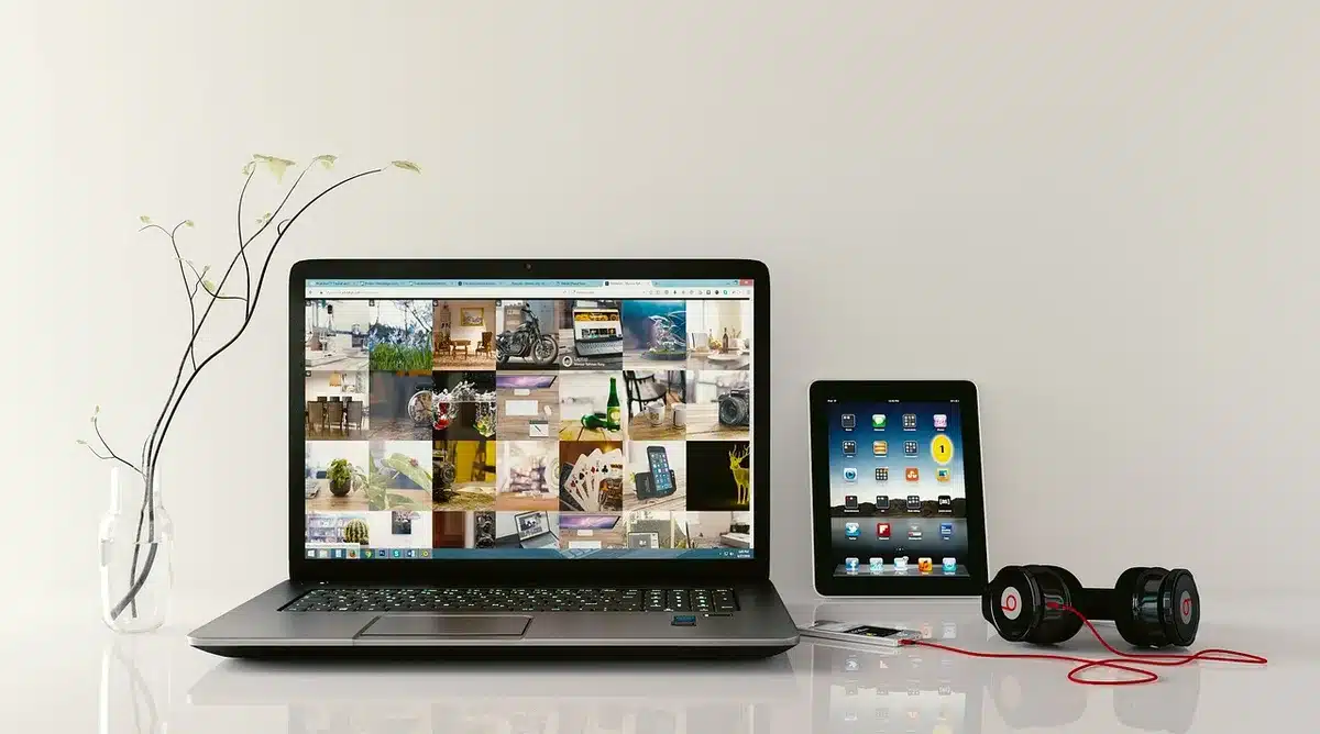 Close-up of a tablet's speaker grille suggesting powerful audio hardware