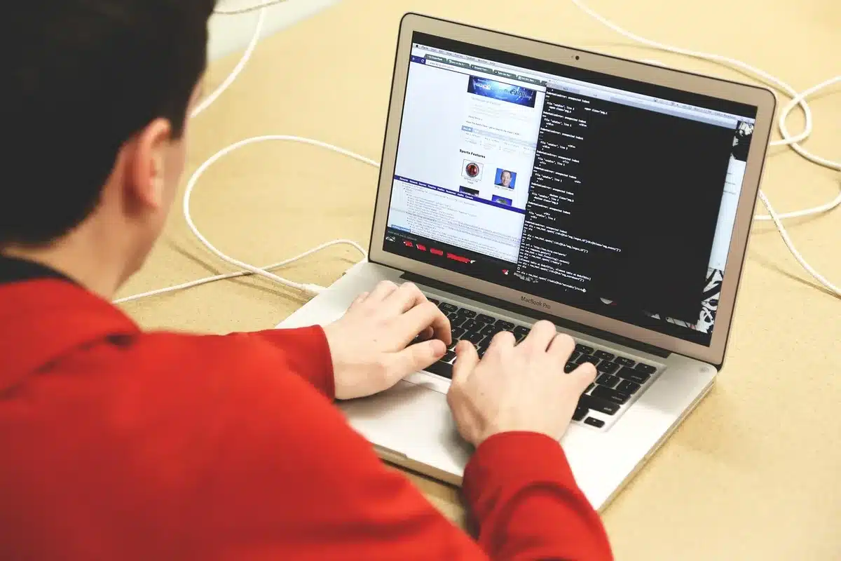 Students coding during an online data science bootcamp session