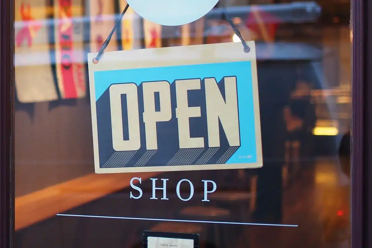 Retail smartphone shop shelves with fewer phones on display